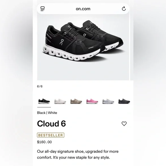 On Cloud 6 Sneakers - Picture 2 of 15